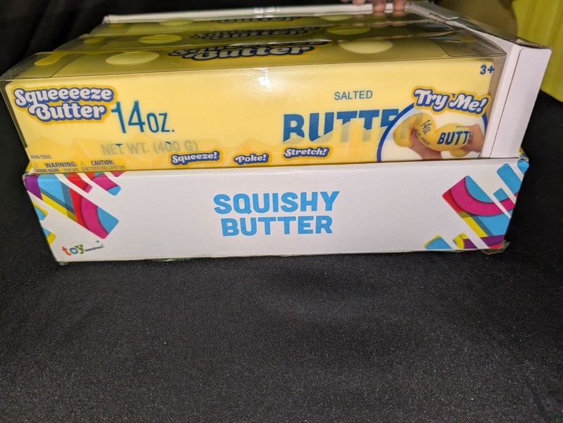 BUTTER SQUISHY  14OZ LOT OF (6) NEW IN BOX  SQUEEZE BUTTER SUNNY DAYS GIGGLEZONE