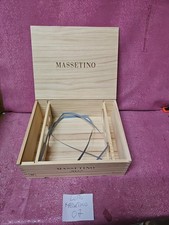 Massetino 2022 cassa di legno vuota da 3 bottiglie 