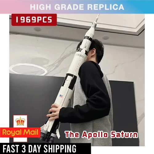 MOC BRICKS NASA Apollo Saturn V Space Rocket (92176) 1969PCS Building Blocks