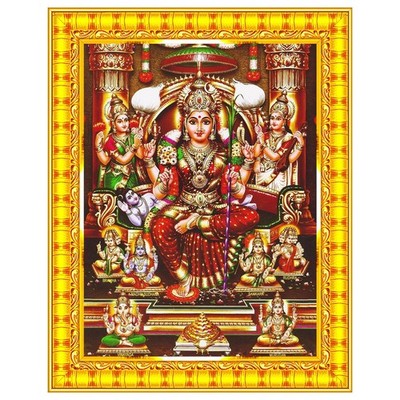 Lalitha Devi for Pooja Tripura Sundari Mata Photo Wall Painting Framed