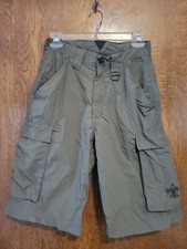 BOY SCOUTS Centennial Uniform Cargo Shorts GREEN Nylon BSA Scout Adult Size XS
