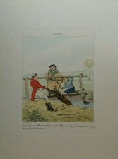 Henry Alken ‘Ideas’ (Melton) original hand coloured engraving 1826 hunting scene