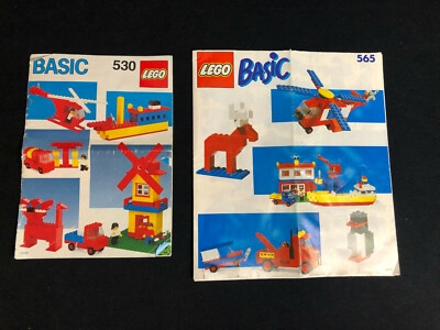 Lego 530 + 565 Basic Building instruction Bauanleitung,  gebraucht!