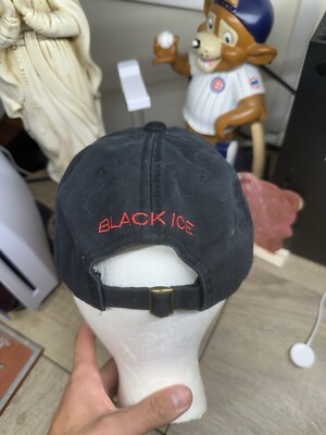 AC/DC Black Ice Hat - Black Adjustable Strap Cap | eBay