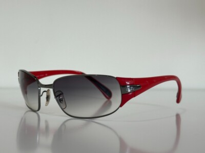 Ray Ban RB 3275 004/8G Aviator Gunmetal Red Gray Sunglasses