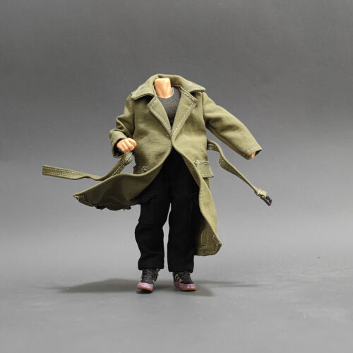 1/18 Scale Soldier Long Jacket Trench Coat Coat Model Fits 3.75" Action Figure - 第 1/9 張圖片