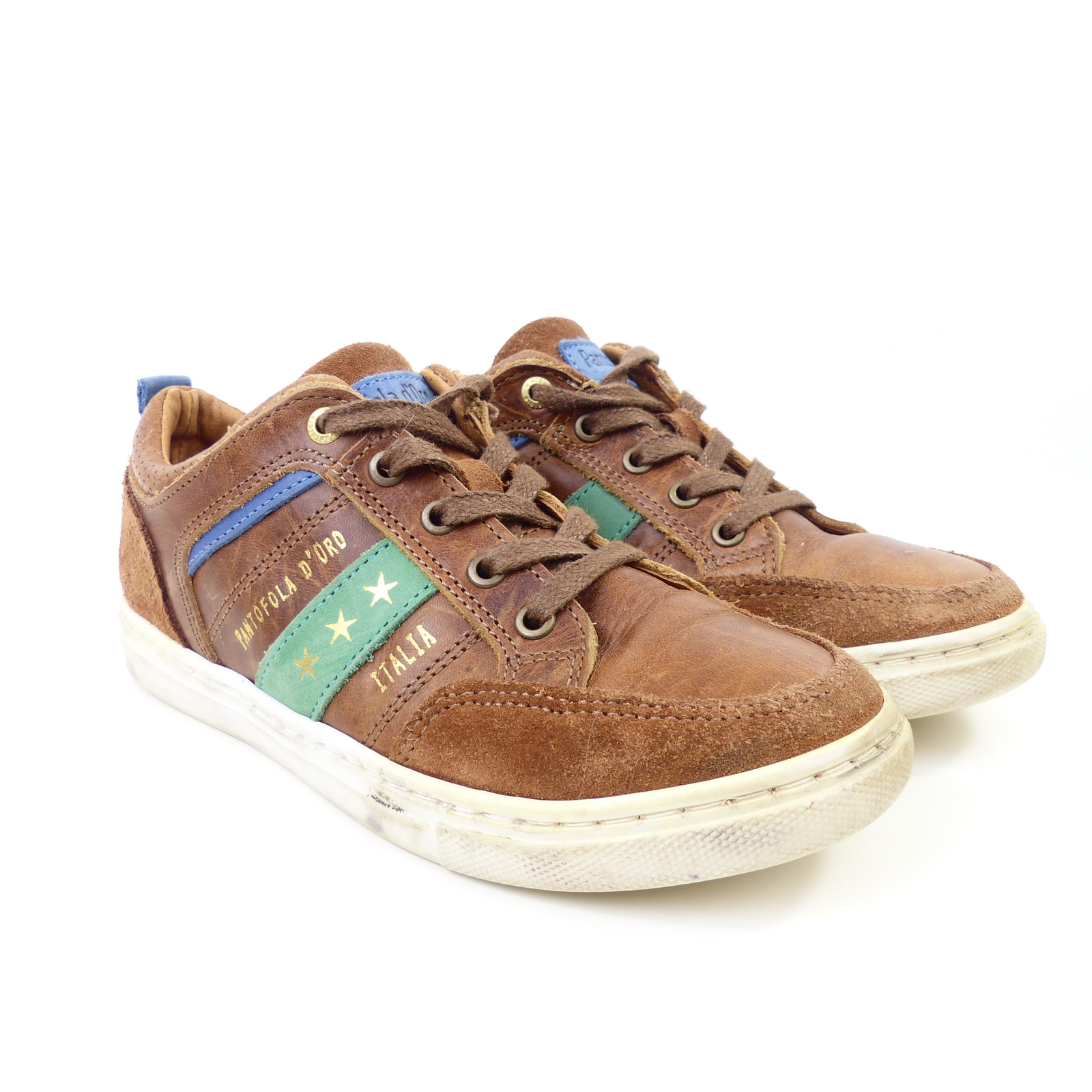 PANTOFOLA D’ORO PANTOFOLO D ORO sneaker scarpe con lacci cammello numero 32