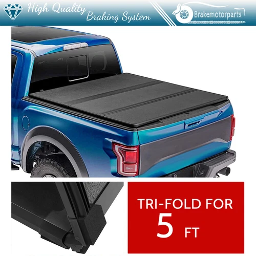 Hard Tri-Fold Truck Bed Tonneau Cover Fits 2019-21 Ford Ranger 5ft Bed Hard Tri-Fold Truck Bed Tonneau Cover Fits 2019-21 Ford Ranger 5ft Bed