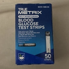 True Metrix Blood Glucose Tear Strips 50count X 04/25/25
