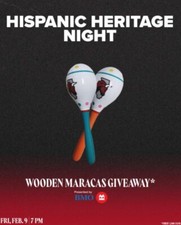 Windy City Bulls Wooden Maracas From "Hispanic Heritage Night" SGA 2/9/2024