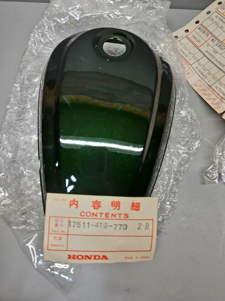 Honda cm200T 1980 tapa tanque de combustible 17511-419-770ZH nueva puerta tapa Twinstar Foto 2 de 4