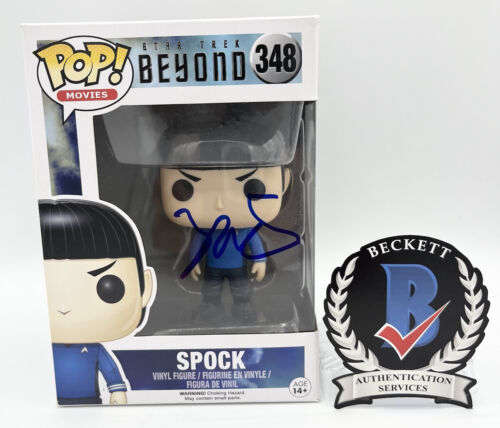 ZACHARY QUINTO SIGNED FUNKO POP SPOCK STAR TREK BEYOND AUTOGRAPH 348 BECKETT COA - Picture 1 of 6