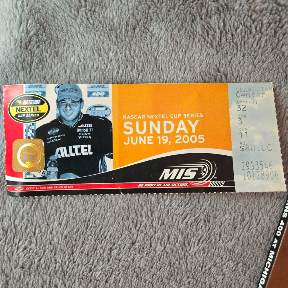 2005 Nascar package w Batman Begins Pin, race ticket, magazine, 1:64 scale car - Image 2 of 4