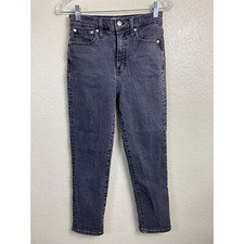 Madewell Black The Perfect Vintage Jeans size 25 Classic Straight Cotton Blend