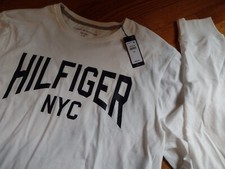 NWT, Tommy Hilfiger Men's 100 Cotton Long Sleeve Crew Neck Graphic Tee T-Shirt