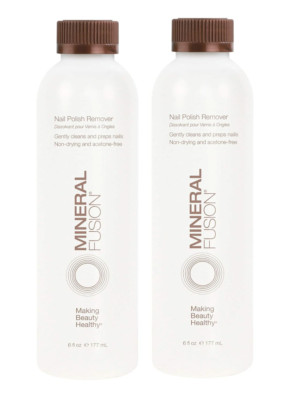 Lot of (2) Mineral Fusion Nail Polish Remover  Dissolvant - 6 Oz