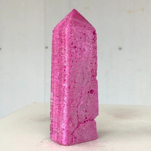 318g Natural Red Corundum Mineral Spirits Ruby Wand Point Quartz Crystal W715 - Picture 10 of 14