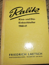 Ralik Kino und Dia Einkaufshelfer 1960-61 Katalog Hammer ORG Nachschlagewerk