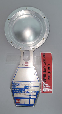 BS&B Type B Forward Acting Rupture Disc  2'', Burst Press 209.72 PSI, 100°F (B594