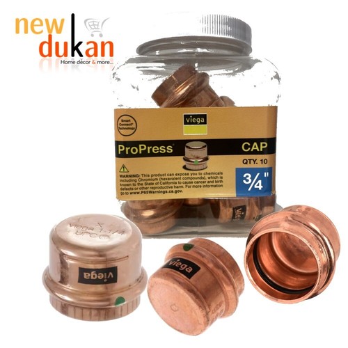 Viega ProPress 3/4" Copper Cap Fitting ( 10pk )