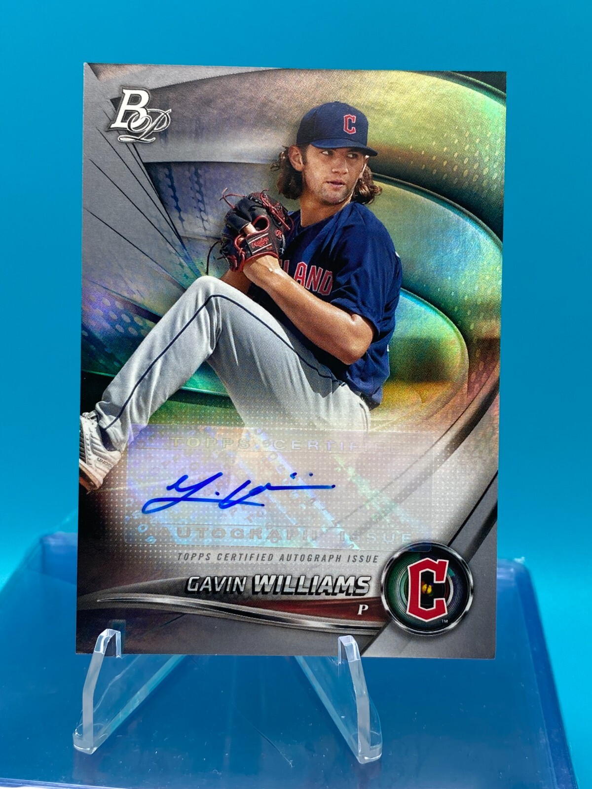 Gavin Williams 2022  Bowman Platinum Auto Top Prospect Autograph #TOP-31