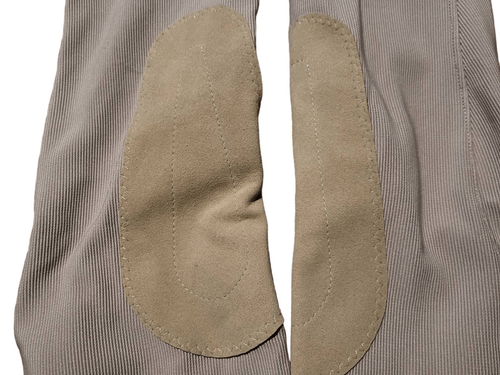 Irideon Breeches Girls XS TAN Cadence Classic Knee Patch Horse Riding - Picture 6 of 8