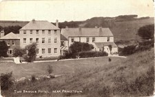 ENGLAND Two Bridges Hotel near Princetown Dartmoor National Park c1922 Postcard