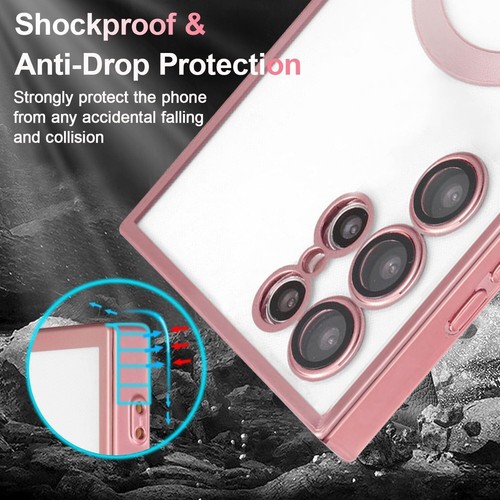 Stoßfeste Magnet Hülle Samsung S25 Ultra S23 Plus S24 FE A25 A35 A55 A15 S25 - Bild 31 von 52