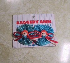 Vintage Raggedy Ann Dress-Up Boutique Barrettes by Applause Plastic Clip New