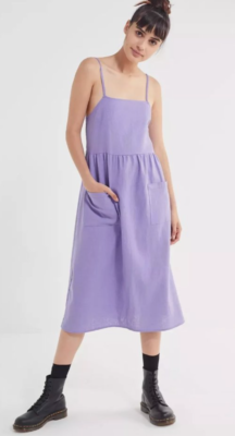 knee length dresses for ladies Barclay Nwt Linen Lace Blooming Tunic Dress Unpainted Lavender Size 2 main image 0