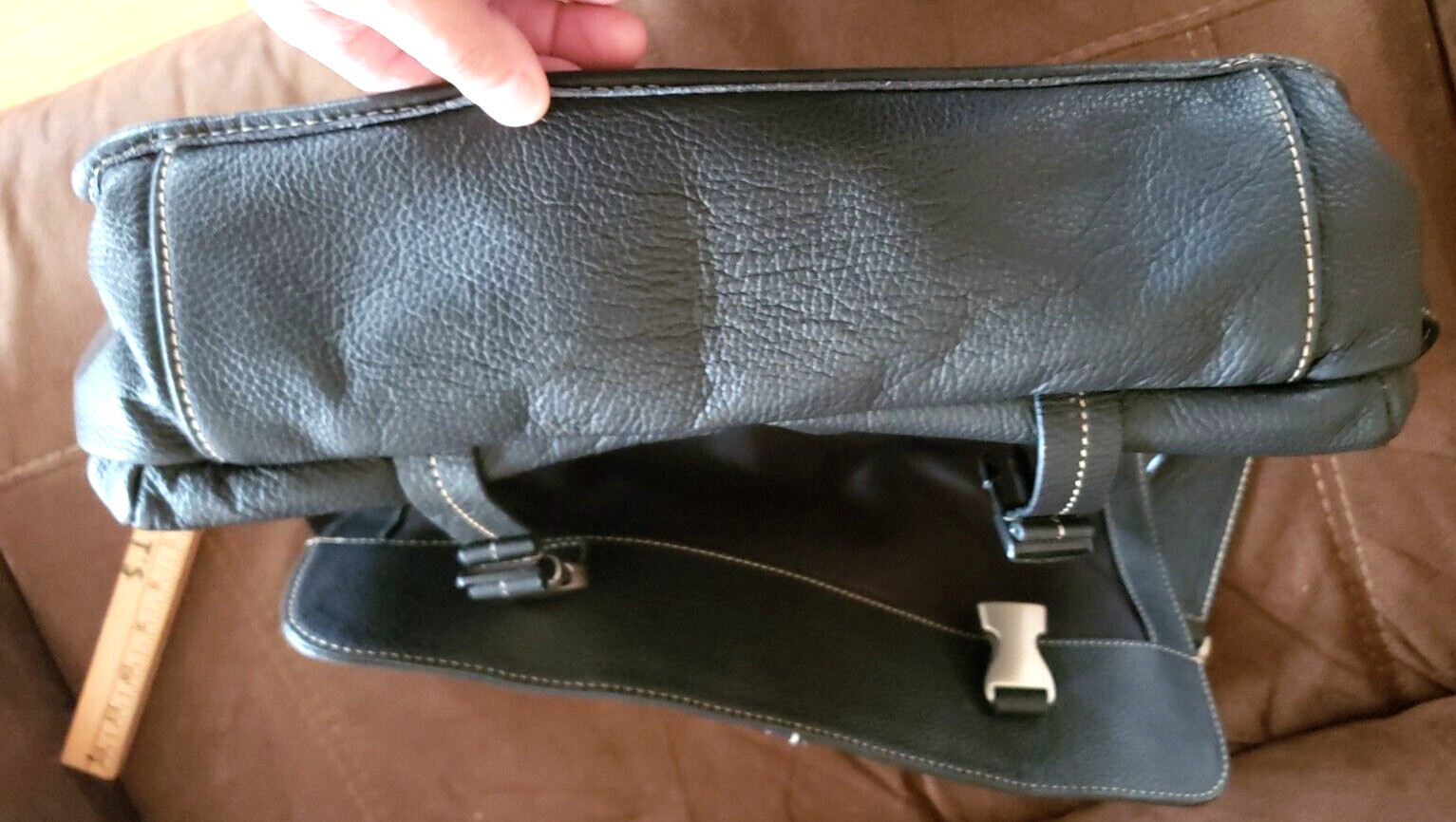 AMERI LEATHER BRIEFCASE SATCHEL MESSENGER LAPTOP … - image 4