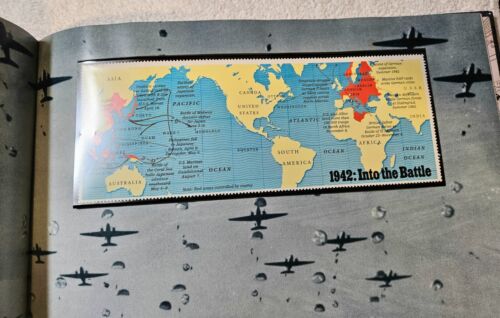 USPS World War II Remembered 4 Books w/Some Stamps 1941/42/43/44 - Foto 7 di 10