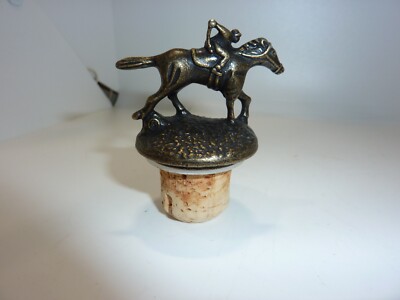 Blanton's Single Barrel Bourbon Bottle Horse & Jockey Cork Stopper, Letter  O 