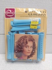 Vintage 80s Goody 8 Blue Perm Rod Curlers Waves Rollers Blue Firm Curls USA