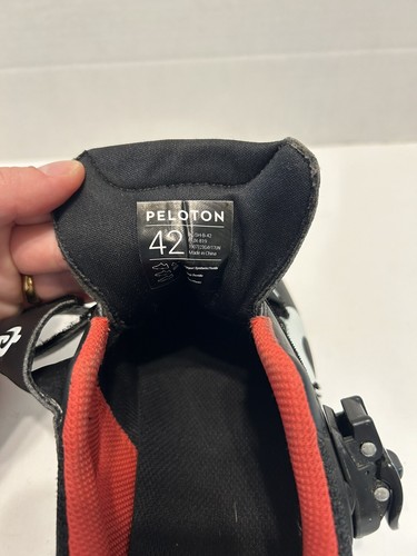 Peloton Cycling Black White Cleats Bike Riding Shoes Size EU 42 Women 11 Men 9 - Picture 9 of 9