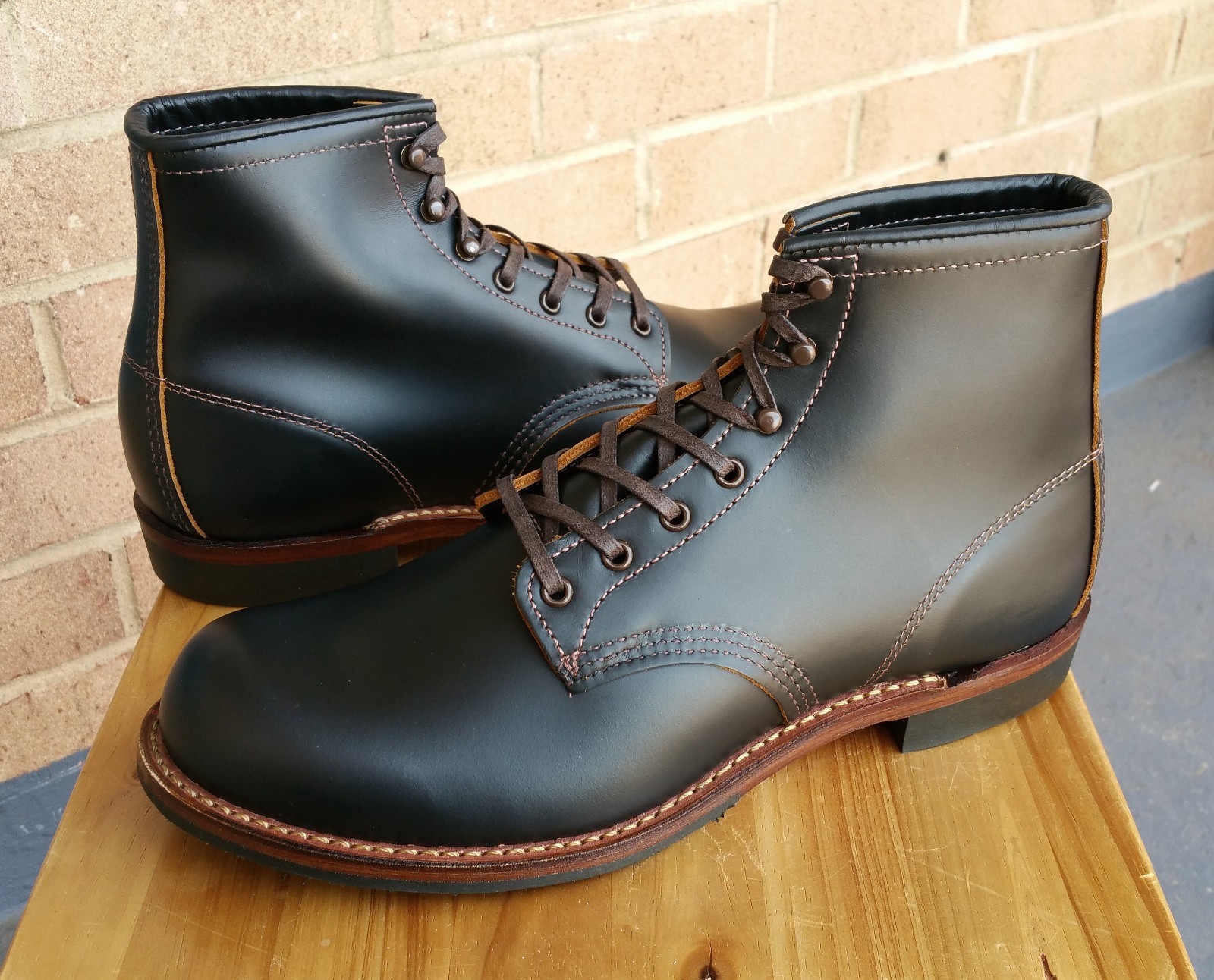 Deadstock structure "Hard-toe" Red Wing 9060 Klondike Beckman Boots Iron Ranger image 5