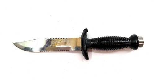 ETERNAL Scuba Diving Dive Knife with Sheath and Straps ~ SS Made in Japan - Picture 2 of 10