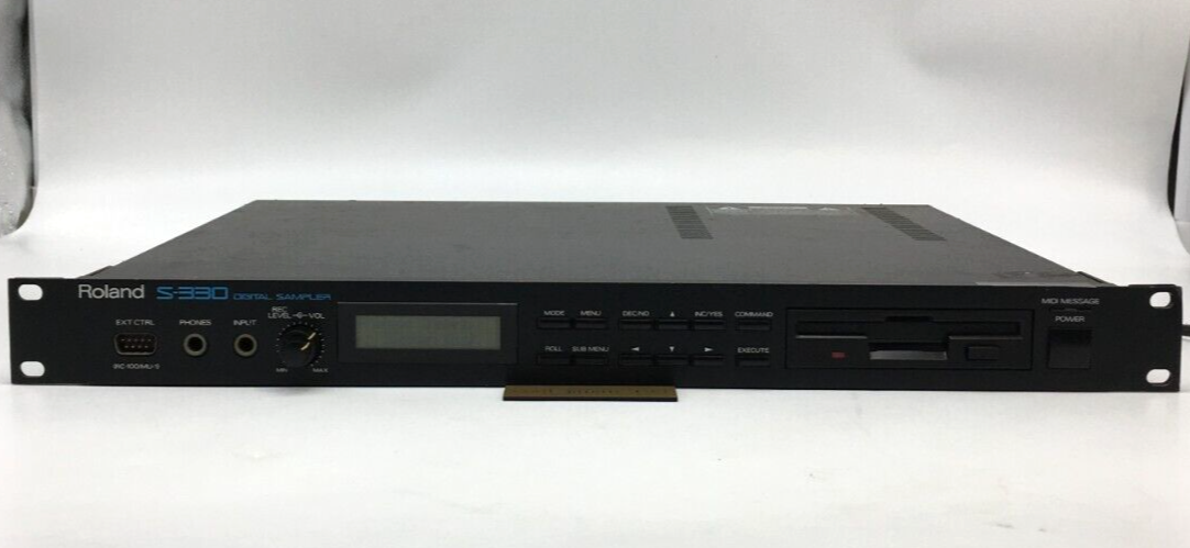 Roland S-330 DIGITAL SAMPLER System No Disks Walking Tested from