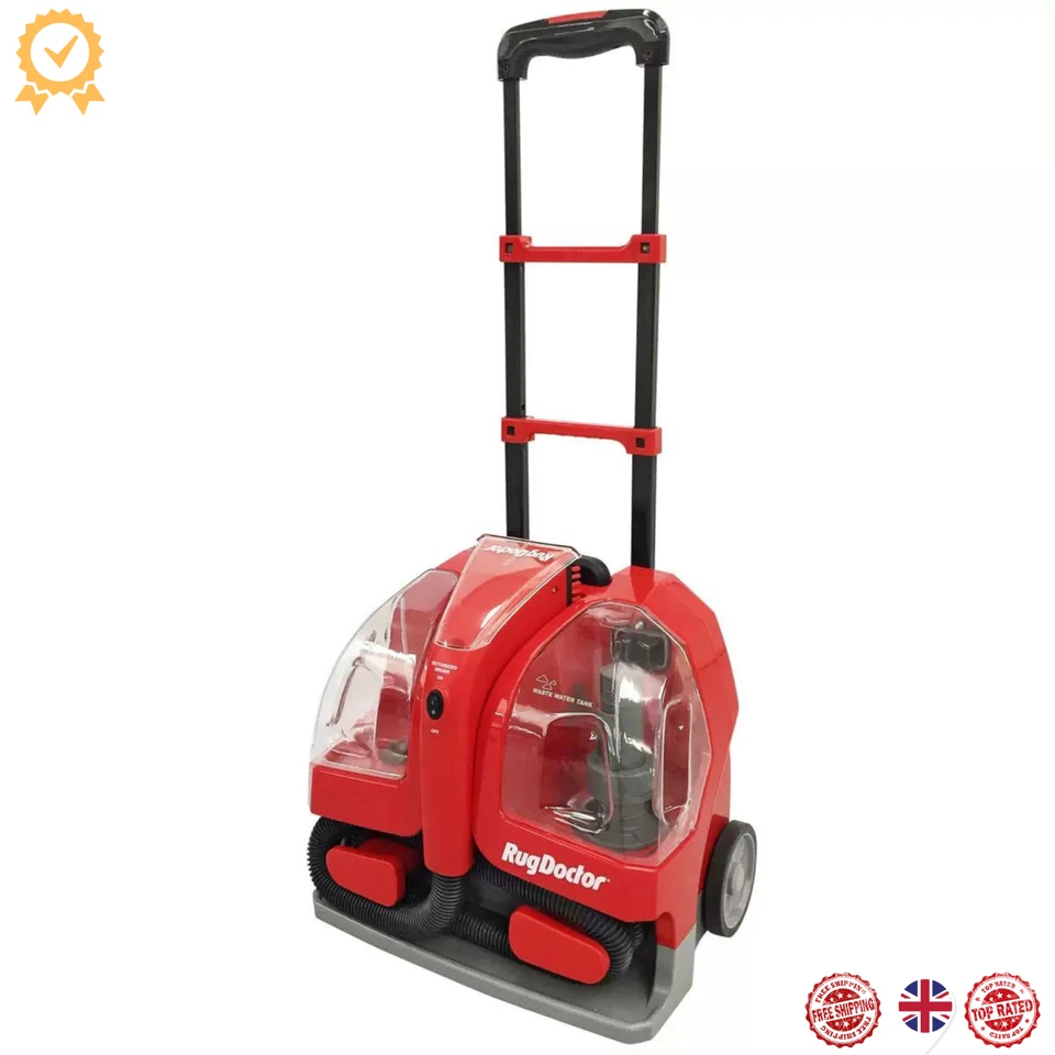 Rug Doctor Portable Spot Carpet Cleaner with 2 x 500ml Stains Cleaning Solution - Image 2 of 4