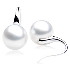 Pacific Pearls® 12 mm White South Sea Pearl Earrings Summer Sales Pearl Earrings