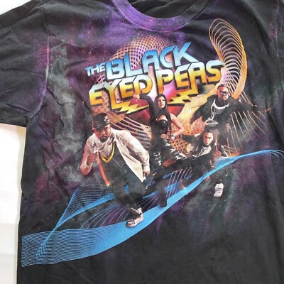 The Black Eyed Peas Black Graphic Tour T Shirt Sz S | eBay