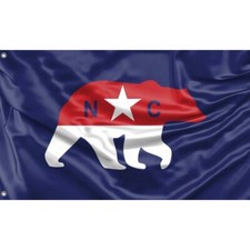 Cyberpunk Free State of Northern California Flagge/Fahne II  90x150 Herg. in EU