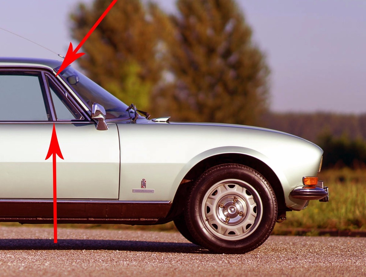 2x Window Wind Gasket Triangular Window Original Peugeot 504 69-83 L+R Set  | eBay