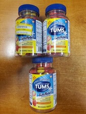 3 Pack: Tums Gas Relief Chew Tabs Lemon/Strawb. 54 ct ea Exp 6/30/27 2956-R2P6