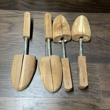 Lot Of 2 CEDAR WOOD SHOE TREE Form Keeper Stretcher Form Rochester Shoe Tree Co