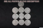 NobleSpirit Desirable $5 FV 10x Silver Franklin Half Dollar Mixed Date Lot