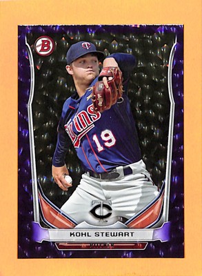 2014 Bowman Draft Top Prospects Purple Ice #TP-1 Kohl Stewart Twins #/99
