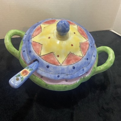 SANGO china SWEET SHOPPE Soup Tureen with LID and LADLE