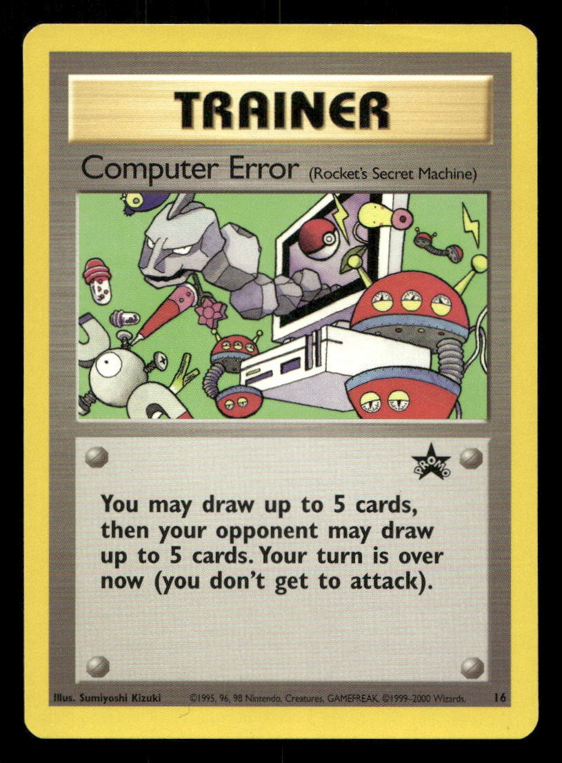 Computer Error 16 Wizards Black Star Promos MP Pokemon