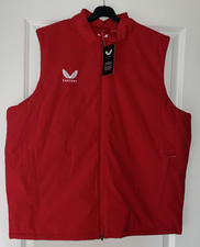 Castore Men's Red Gilet Padded Gilet size 2XL - New. (C2)